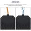 Base de parasol en porte-à-faux décalée, 4 pièces rondes robustes, 52 litres d'eau ou capacité de sable de 112 lb, base noire résistante, pour et parasols,