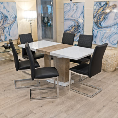 Ura 6 - Person Butterfly Leaf Dining Set