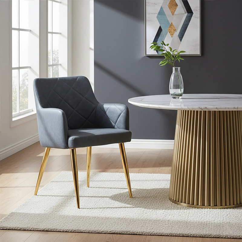 Tufted Leather Side Chair