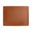 Novo Cuero Rectangular Placemat, Brown, 16.5" x 12.5", Set of 6