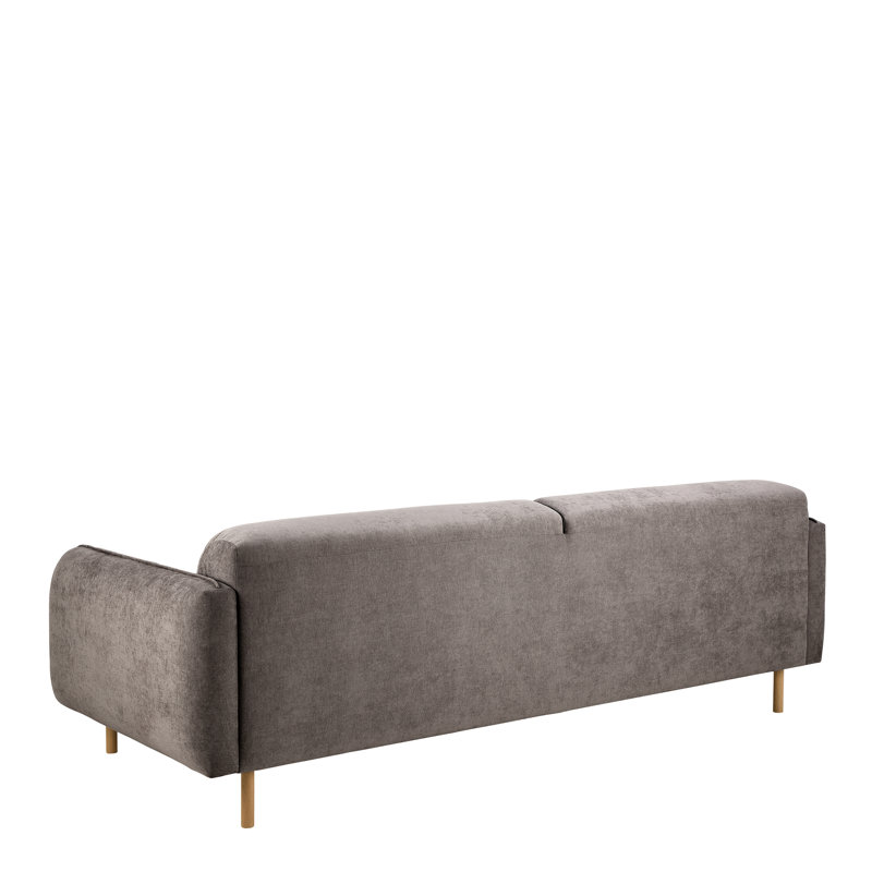 Ronreco 2+2-Seater Living Room Sets In Fay Fabric Dusty Brown 21 Fabric, Base In Matt Oak, Brown