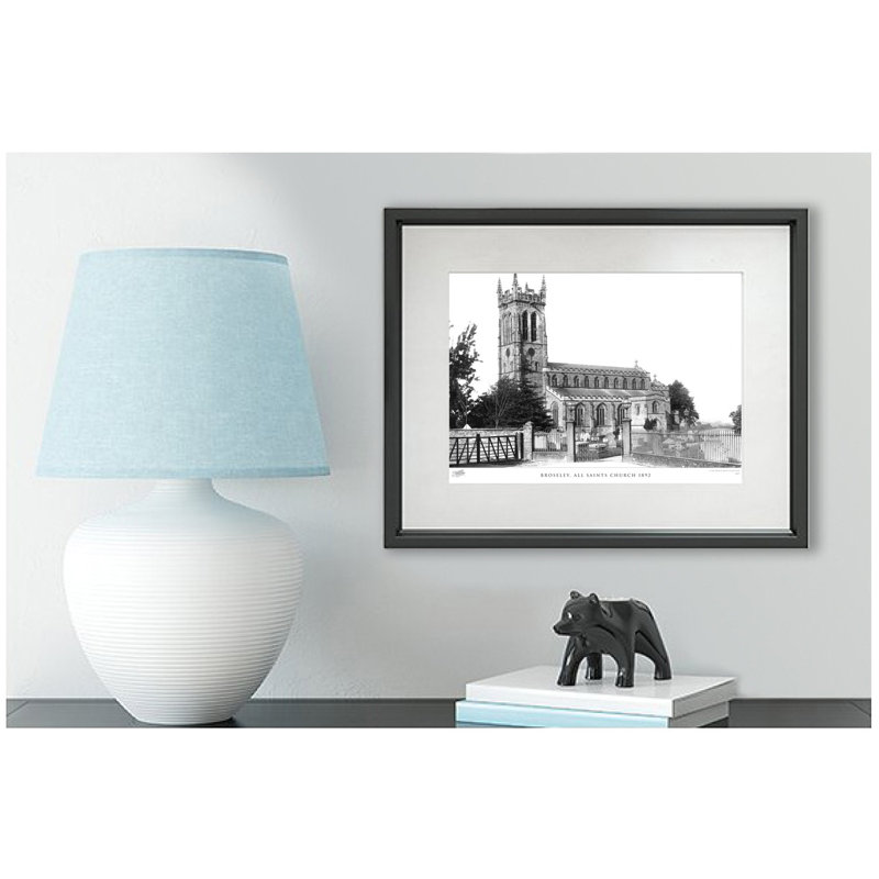 Broseley, All Saints Church 1892 by Francis Frith - Single Picture Frame Print, 60cm H x 80cm W x 2.3cm D