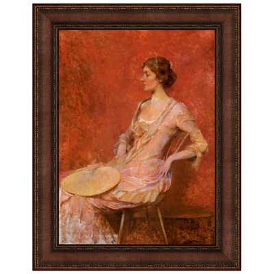 The Palm Leaf Fan, 1906 by Thomas Dewing Framed Painting Print