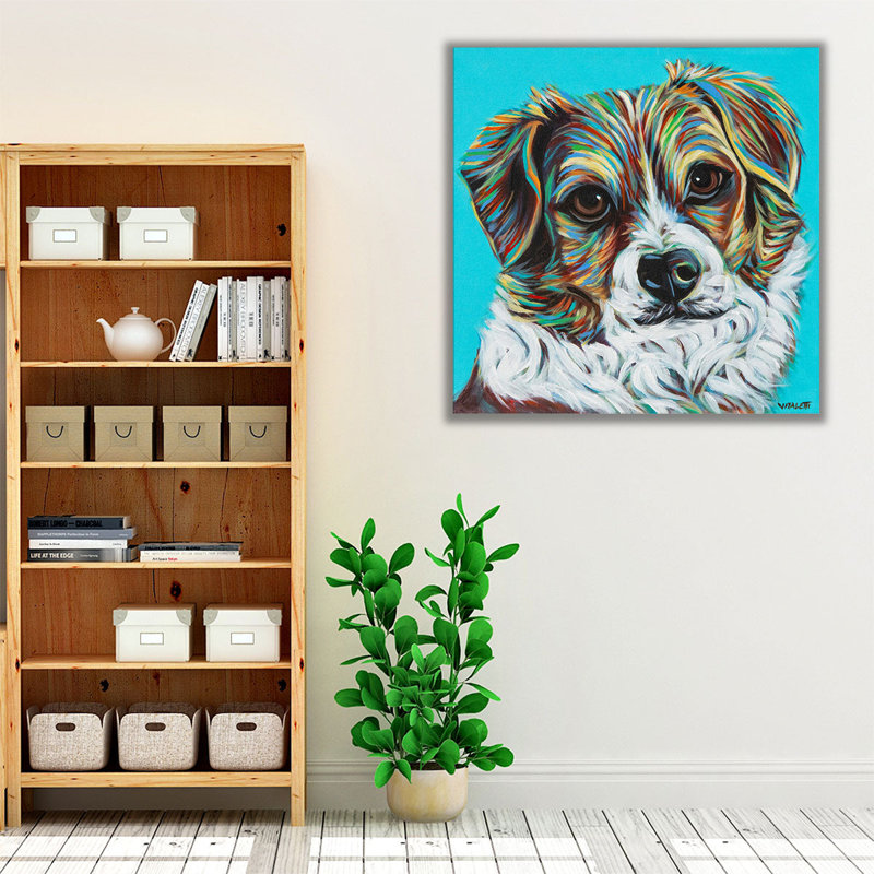 «Island Dog II», reproduction d'art sur toile, H 24 po x l 24 po
