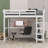 Hawwah Kids Full Loft Bed-812297485