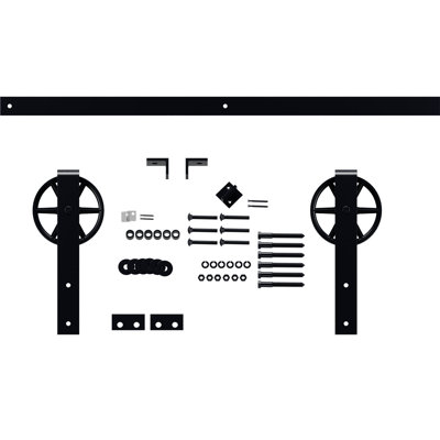 Ensemble de quincaillerie pour porte de grange standard Premium