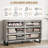 47.2" Wide 6 Drawer Dresser for Bedroom, Freestanding Wooden Closet Storage Chest Cabinet-231641285