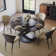 Suzzie Modern Round Dining Table, Sintered Stone Tabletop with Lazy Susan, Carbon Steel Base Pre-Assembly