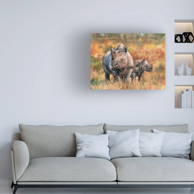 David Stribbling Mother & Son Canvas Art