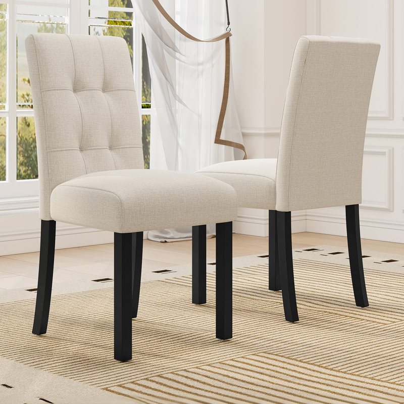 Chaise de salle à manger 4 pièces, Beige