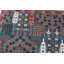 Tapis bleu unique de 9 pi 2 po x 12 pi