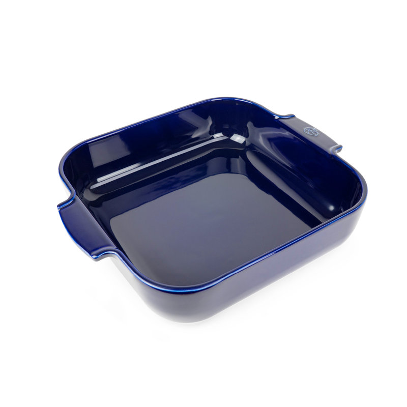 PEUGEOT Appolia 3 pte Plat de cuisson carré en céramique, Bleu,  H 2,5 po x L 11 po x l 9 po