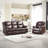 Kamarli 2 Piece Leather Manual Reclining Living Room Set with Pillow Top Armrest-802777327