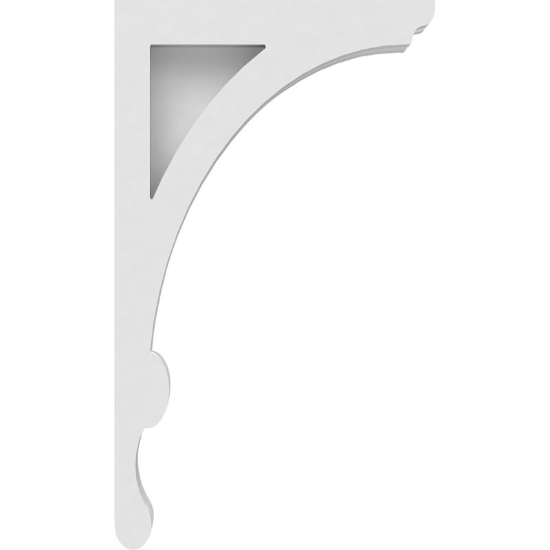 1 7/8"W X 7"D X 12"H Legacy Architectural Grade PVC Corbel, 12" H  x  7" D  x  1.875" W
