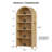 29.5" Wide - 5-Shelf Arched Storage Cabinet With Tri-Color Sensor Light-1882824092