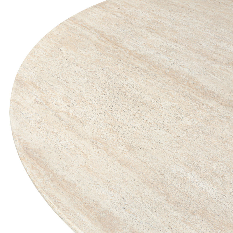 Macalaster Dining Table-Faux Travertine