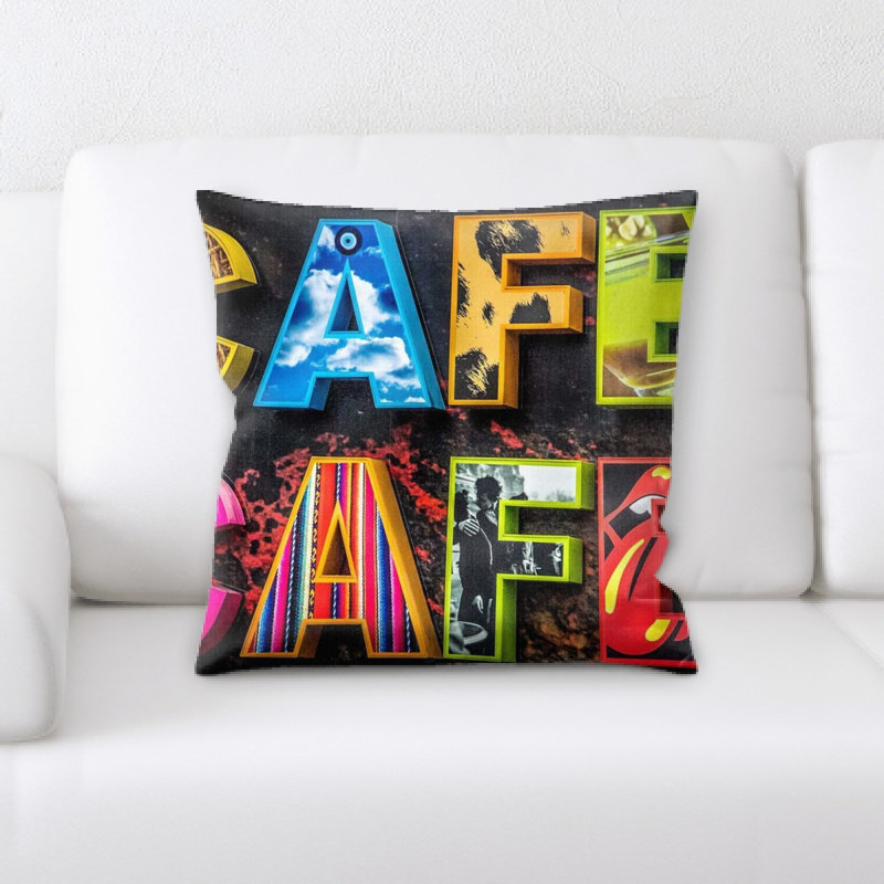 Coussin décoratif de couleurs vives