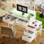Bureau d'ordinateur avec DEL et prise de courant