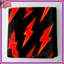 Couvre-lit matelassé rouge Lightning Bolts toutes tailles-129974552