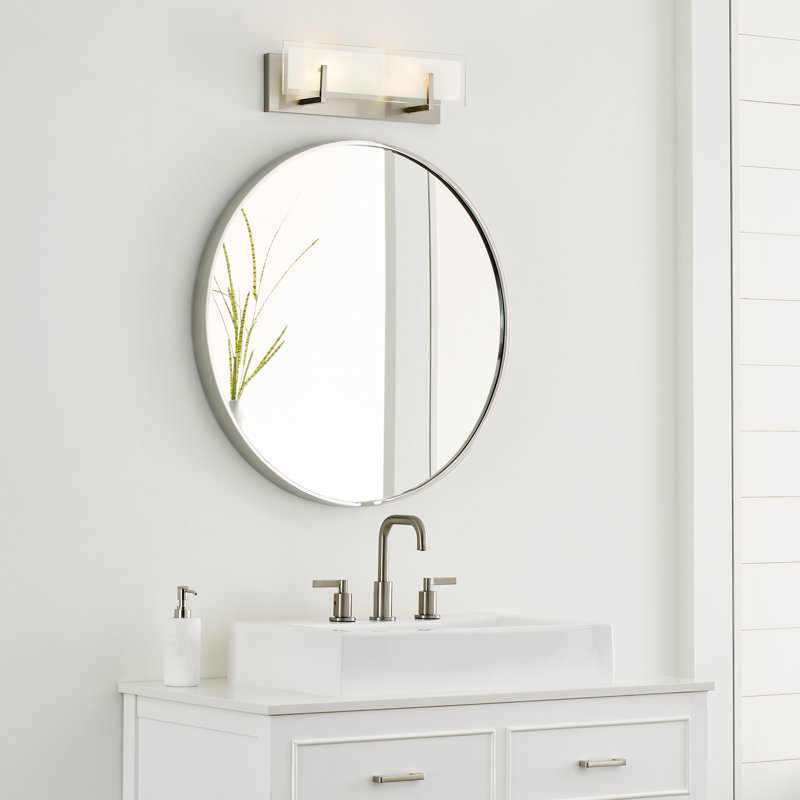 Syll - Light LED Vanity Light, Brushed Nickel, No Bulb Included, 2-Light