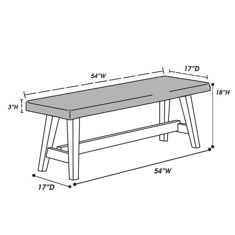 Banc de salle à manger Modern