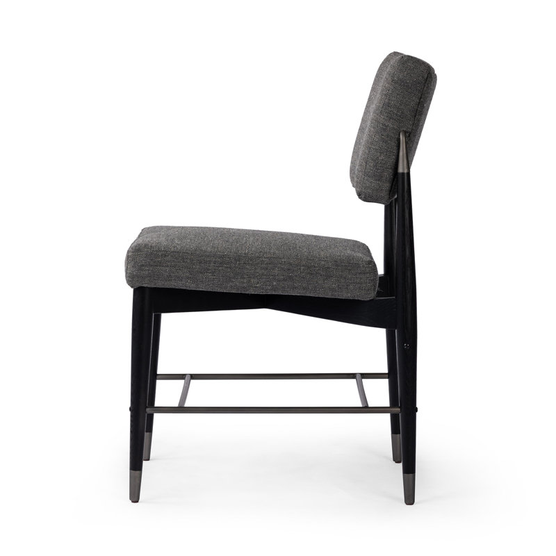 Anton Upholstered Dining Chair, Gray Fabric