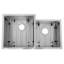 ZLINE 32" Jackson Undermount Double Bowl Fingerprint Resistant Stainless Steel Kitchen Sink with Bottom Grid-1551042534