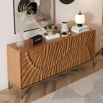 Solid wood carving creative decoration locker