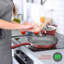 Batterie de cuisine antiadhésive Aluminium 11 pièces NutriChef