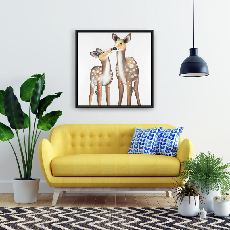 " Deer With Its Fawn "