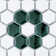 Merola Tile Metro 1 In. Hex Glossy White 10-1/4 In. X 11-7/8 In