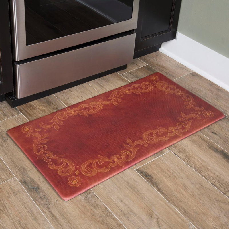 Tapis anti-fatigue en relief, rouge