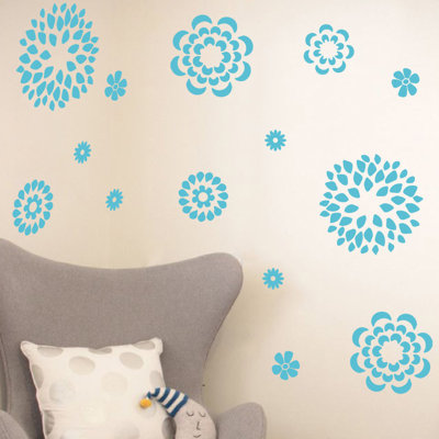 Adhésif décoratif motif floral