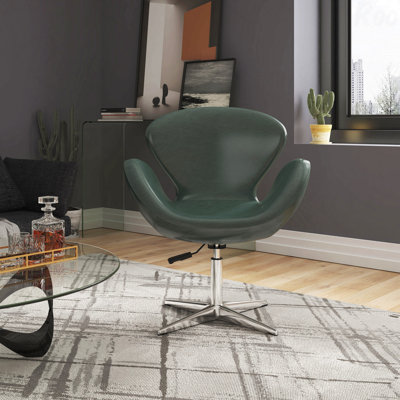 Fauteuil d'appoint pivotant décontracté pour les salons modernes