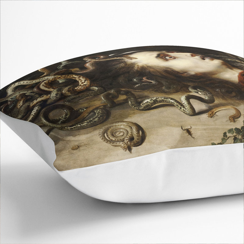 Square Cushion, 55cm H x 55cm W x 20cm D, White