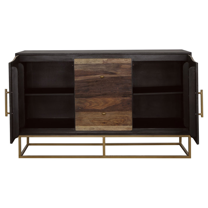 Armoire de rangement en bois 2 portes Engelmar