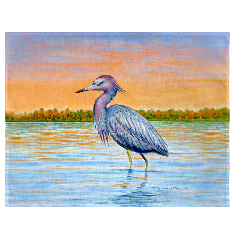 Récapitulatif 18" héron et coucher de soleil Poulsen