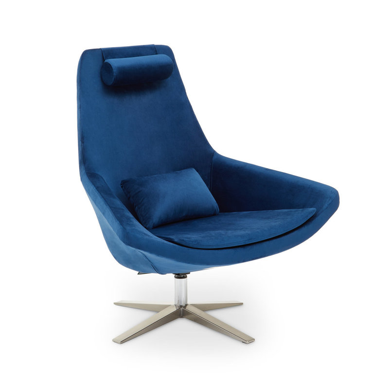 Oberlin Upholstered Accent Chair, Navy