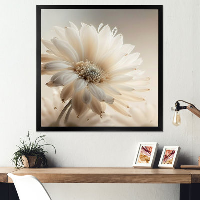 Art sur toile Gerbera blanc III - Gerbera
