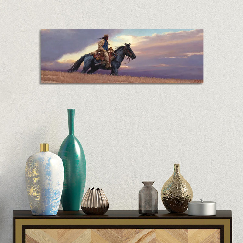 The Scout by Joe Velazquez - Wrapped Canvas Panoramic Painting, 30.48 cm H x 91.44 cm W x 1.91 cm D