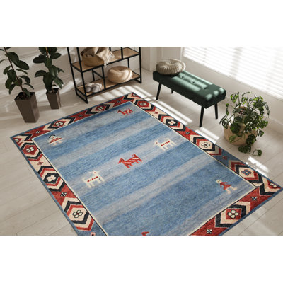 Tapis bleu Balroop