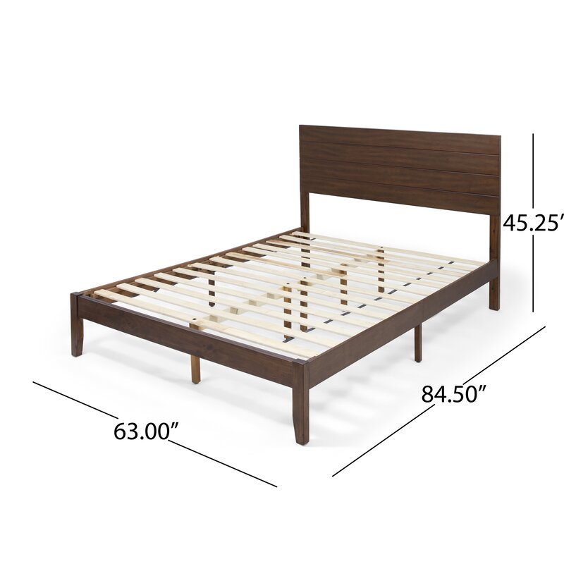 Red Barrel Studio® Damaris Solid Wood Platform Bed & Reviews | Wayfair