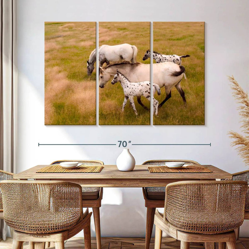 Famille Brampt Appaloosa, H 42 po x l 65 po