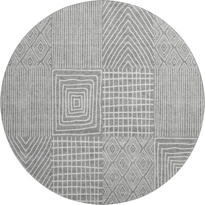 Premium Machine Washable Lyndhurst AMF990 Geometric Rug