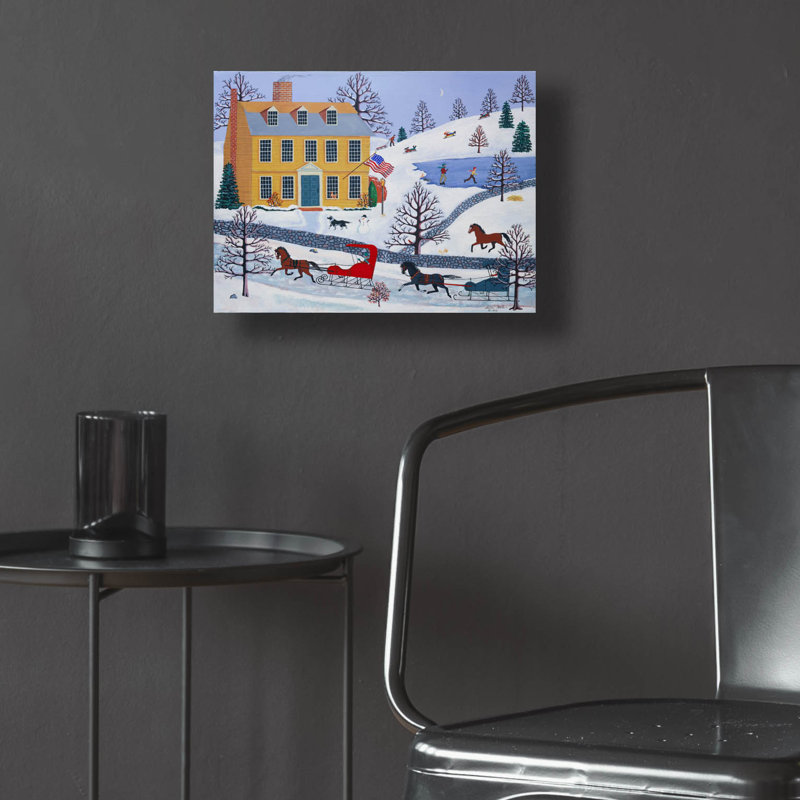 «Weekend invités arrivant» par Susan Henke, art en verre acrylique Wal Art, H 12 po x l 16 po x P 0,13 po