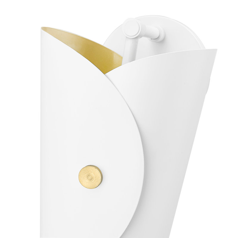 Andreoni 1 Light Wall Sconce, Matte White