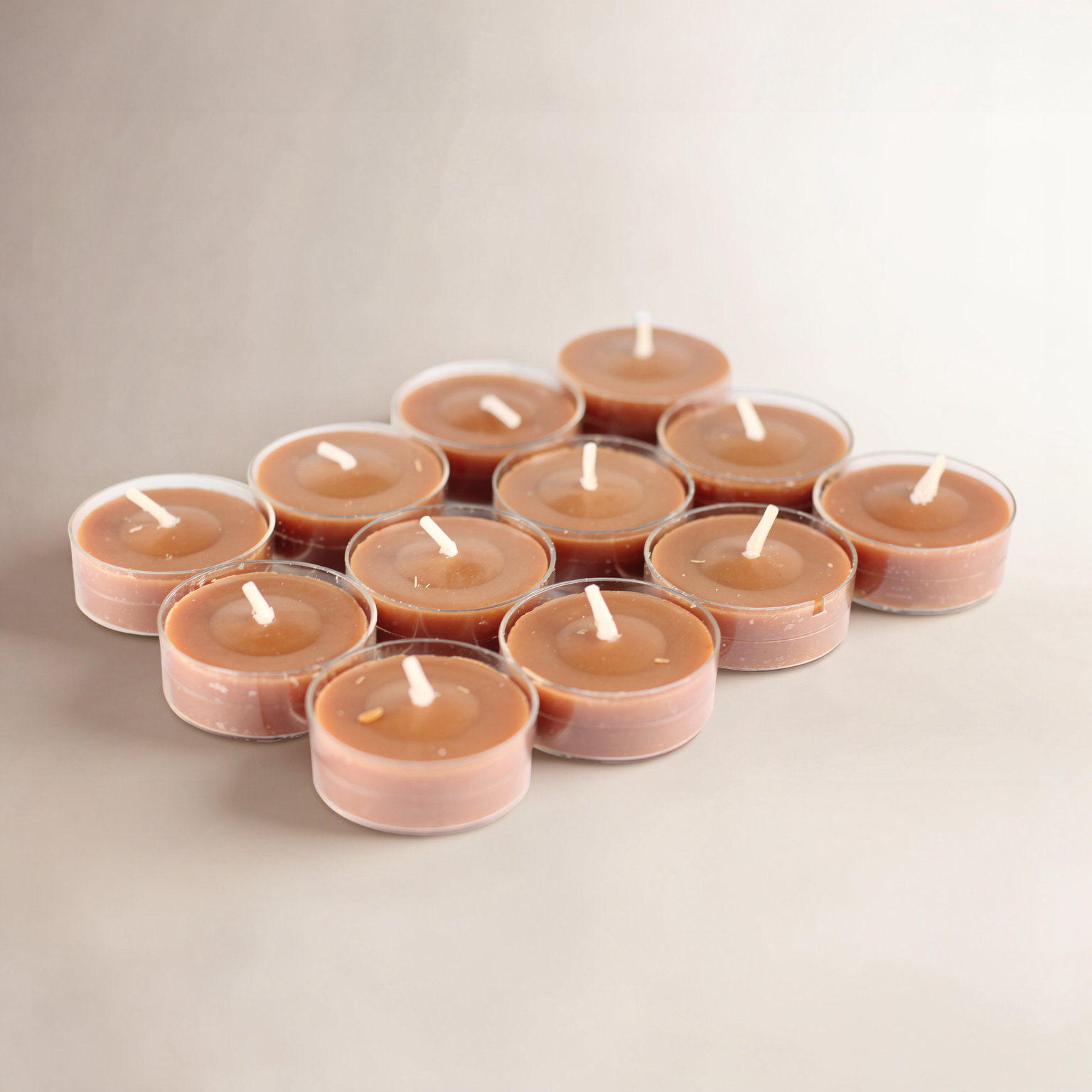 Oak Leaf Scented Tealight Candle Set