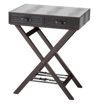 Eaton Solid Wood Cross Legs End Table