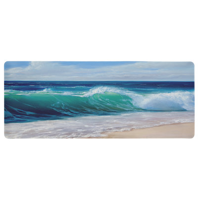 Content With The Waves Printed Desk Mat, design by Dimitri Sirenko