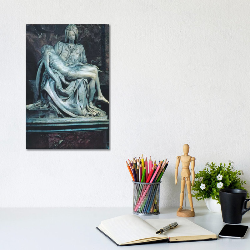 Pieta by Michelangelo - Wrapped Canvas Print, 20.32 cm H x 30.48 cm W